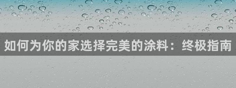 和记电业集团：如何为你的家选择完美的涂料：终极指南