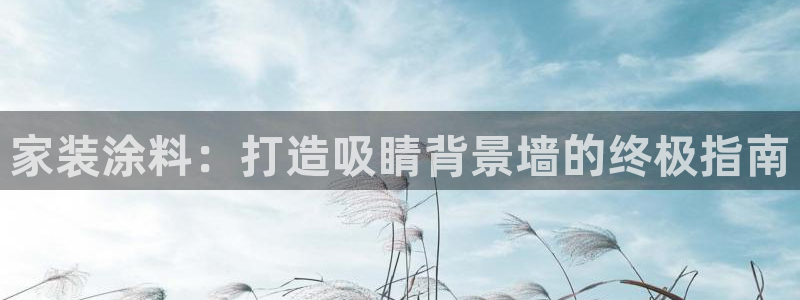 和记网页版登陆：家装涂料：打造吸睛背景墙的终极指南