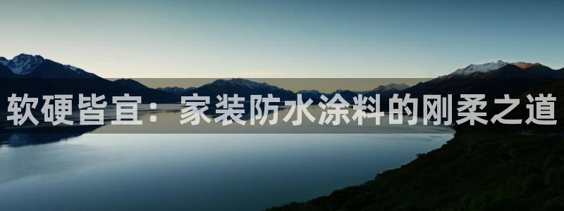 和记AG网站：软硬皆宜：家装防水涂料的刚柔之道