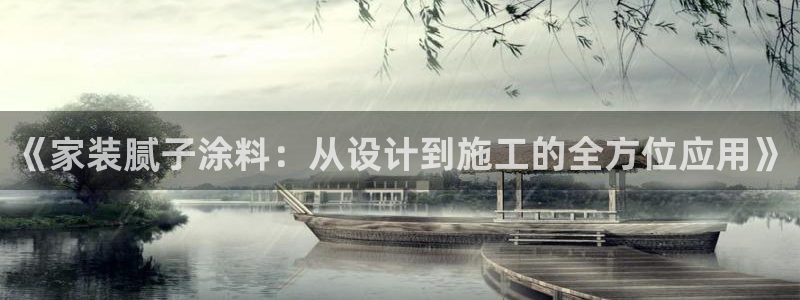 和记pc：《家装腻子涂料：从设计到施工的全方位应用》