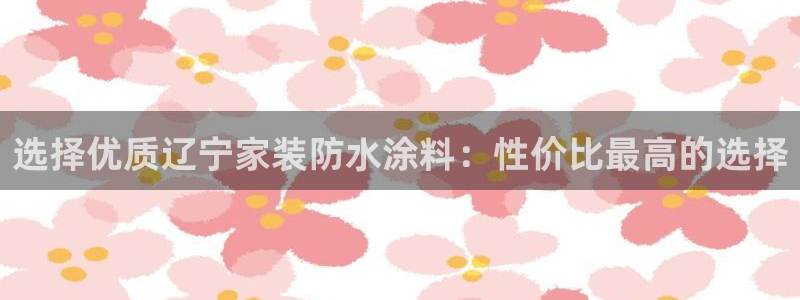 和记ag旗舰国际：选择优质辽宁家装防水涂料：性价比最高的选择