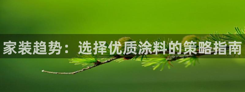和记官网登陆：家装趋势：选择优质涂料的策略指南