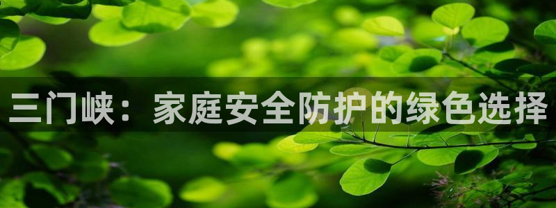 和记国际听：三门峡：家庭安全防护的绿色选择