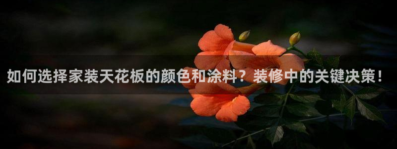 和记h188：如何选择家装天花板的颜色和涂料？装修中的关键决
