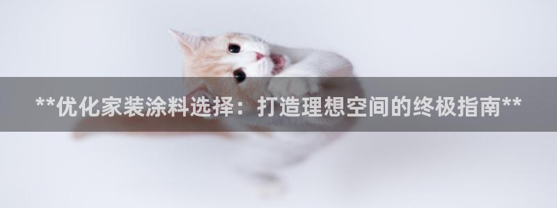 和记平台注册：**优化家装涂料选择：打造理想空间的终极指南*