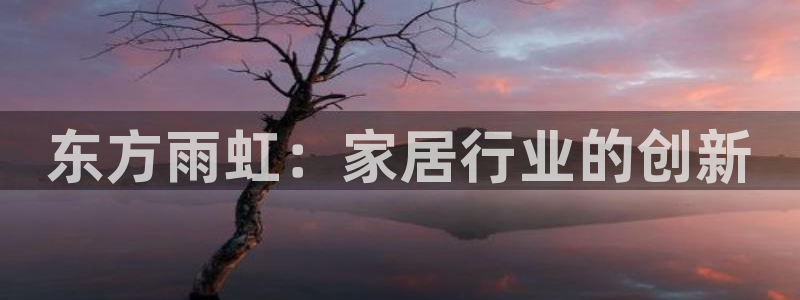 和记注册有什么送的：东方雨虹：家居行业的创新